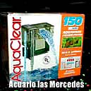 Filtro Aquaclear 150 de Hagen es un filtro de cascada con option a añadir distintos materiales filtrantes tales como carbon activado y otras resinas.